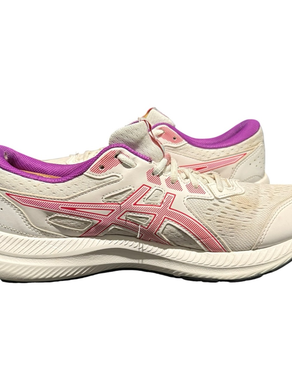 ASICS GEL Contend 8 Women’s Running Sneakers Size 10 White Pink Purple Athletic - Picture 9 of 10